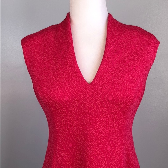 VINCE CAMUTO Jacquard Fit & Flare Dress - Picture 6 of 10